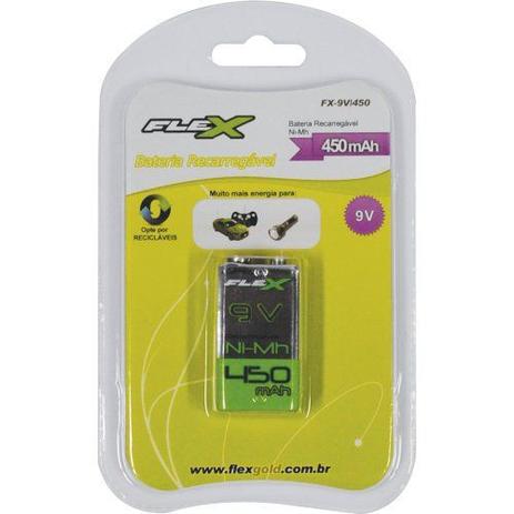 Bateria Recarregavel 9V 450MAH FX9V450 Verde FLEX é boa?