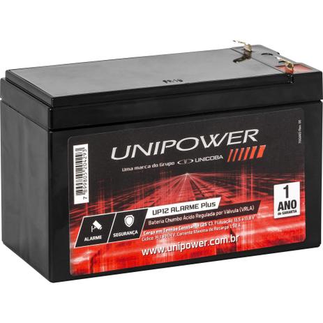 Bateria Selada 12V 5AH UP12 Alarmeplus Preta UNIPOWER Menor preço em Bateria Selada 12V 5AH UP12 Alarmeplus Preta UNIPOWER