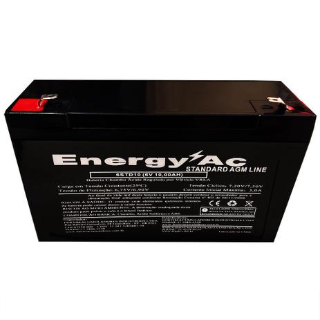 Bateria Selada 6V 10ah Vrla Agm - Moto, Carro Elétrico - ENERGY AC é boa?