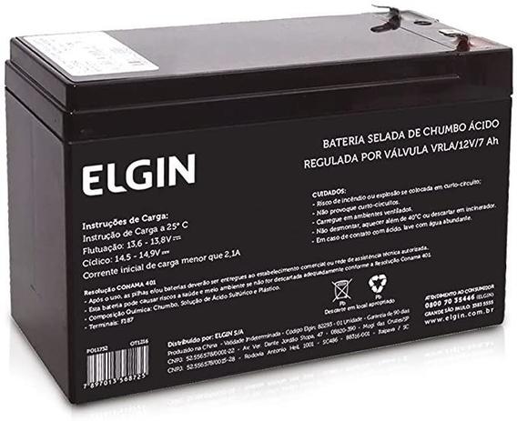 Bateria Selada Elgin 12V Chumbo Vrla 7Ah Menor preço em Bateria Selada Elgin 12V Chumbo Vrla 7Ah
