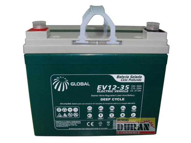 Bateria Selada Global 12v 35ah - EV 12-35 - Bike Elétrica Menor preço em Bateria Selada Global 12v 35ah - EV 12-35 - Bike Elétrica