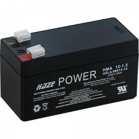 Bateria Selada HMA12-1,3AH HAZEPOWER Menor preço em Bateria Selada HMA12-1,3AH HAZEPOWER