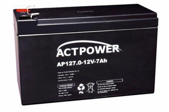 Bateria Selada Recarregável 12V 7Ah ACT Power Menor preço em Bateria Selada Recarregável 12V 7Ah ACT Power