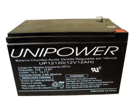Bateria Selada Unipower (12V, 12Ah) Menor preço em Bateria Selada Unipower (12V, 12Ah)