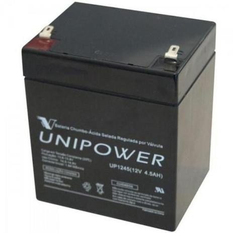 Bateria Selada UP1245 12V/4,5A Unipower (7893007670184) Menor preço em Bateria Selada UP1245 12V/4,5A Unipower (7893007670184)