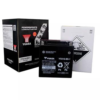 Bateria Selada Yuasa Original TRIUMPH 800 Tiger 800XC Código: Yuasa Ytx16-bs1 Menor preço em Bateria Selada Yuasa Original TRIUMPH 800 Tiger 800XC Código: Yuasa Ytx16-bs1