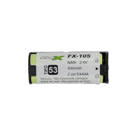 Bateria tel 105 2.4v 830mah fx-105 flex é boa?