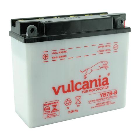 Bateria Vulcania YB7B-B 7Ah CBX200 NX150 XR200 Neo115 Sahara Menor preço em Bateria Vulcania YB7B-B 7Ah CBX200 NX150 XR200 Neo115 Sahara