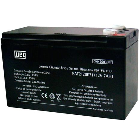 Bateria WEG Selada - VRLA 12V/7AH 13293745 é boa?