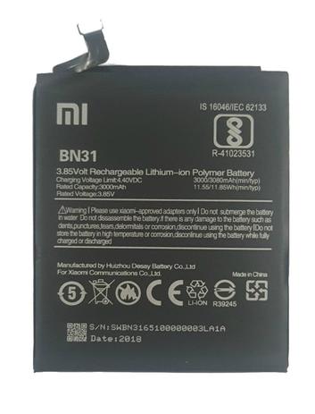 Bateria Xiaomi Mi A1 E Mi 5x Bn31 Bn 31 Bn-31 Original Compatível Celular Redmi Note 5a Menor preço em Bateria Xiaomi Mi A1 E Mi 5x Bn31 Bn 31 Bn-31 Original Compatível Celular Redmi Note 5a
