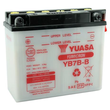 Bateria Yuasa YB7B-B 7Ah CBX200 NX150 XR200 Neo NX350 Sahara Menor preço em Bateria Yuasa YB7B-B 7Ah CBX200 NX150 XR200 Neo NX350 Sahara