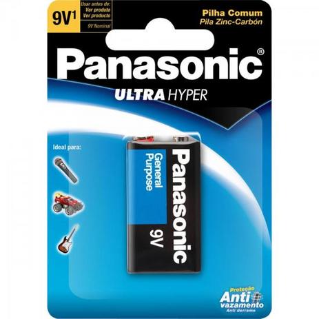 Bateria Zinco 9V 6F22UPT/1B Panasonic Caixa c/24 pilhas (cartela c/1) Menor preço em Bateria Zinco 9V 6F22UPT/1B Panasonic Caixa c/24 pilhas (cartela c/1)