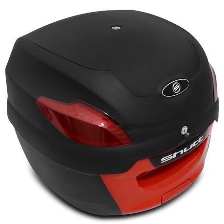 Baú Bauleto Moto 41 Litros Shutt Universal Preto e Vermelho Bagageiro Chave Base Fixação Refletres Menor preço em Baú Bauleto Moto 41 Litros Shutt Universal Preto e Vermelho Bagageiro Chave Base Fixação Refletres
