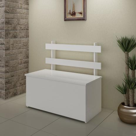 Baú Caixa Lenha Fellicci Branco Menor preço em Baú Caixa Lenha Fellicci Branco