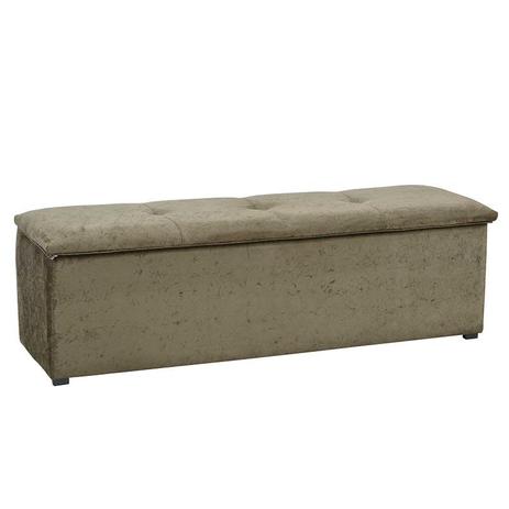 Baú Calçadeira Alfa 140cm Suede Amassado Marrom - Matrix Menor preço em Baú Calçadeira Alfa 140cm Suede Amassado Marrom - Matrix