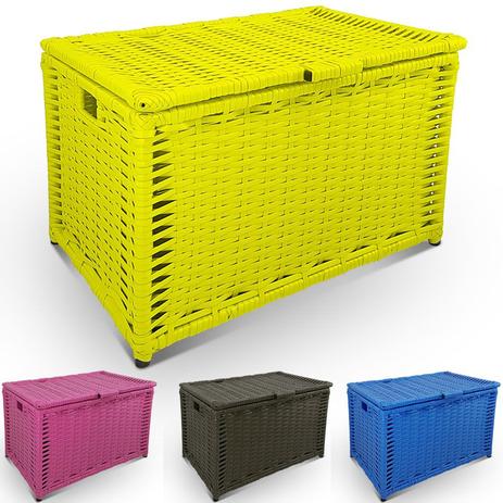 Baú de Brinquedos Cesto de Roupas Grande 64x41x44 - Genus móveis Menor preço em Baú de Brinquedos Cesto de Roupas Grande 64x41x44 - Genus móveis