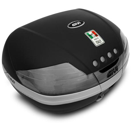 Baú Moto Bauleto 46 Litros Givi V46NT Tech Bagageiro Universal Preto E Fumê Para 2 Capacetes Menor preço em Baú Moto Bauleto 46 Litros Givi V46NT Tech Bagageiro Universal Preto E Fumê Para 2 Capacetes