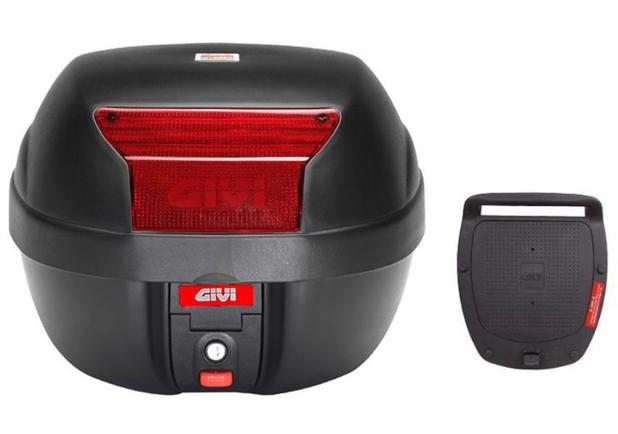 Bauleto Givi E29N 29litros monolock Baú superior base universal p/ bagageiro traseiro moto Menor preço em Bauleto Givi E29N 29litros monolock Baú superior base universal p/ bagageiro traseiro moto