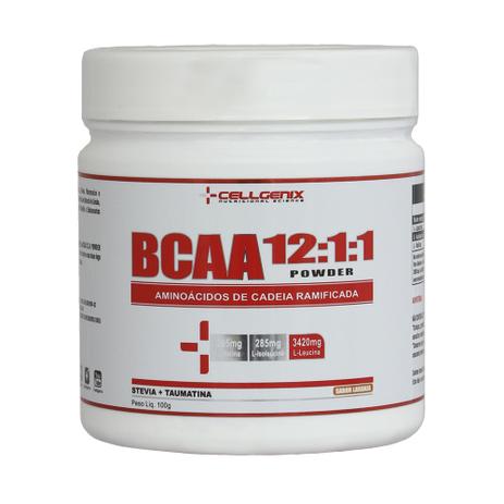 BCAA 12:1:1 Powder 100g - Cellgenix Menor preço em BCAA 12:1:1 Powder 100g - Cellgenix