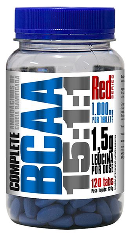 Bcaa 1500mg 120 Tablets - Red Series Menor preço em Bcaa 1500mg 120 Tablets - Red Series