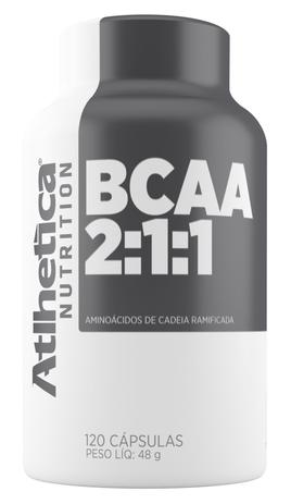 BCAA 2:1:1 (120 cápsulas) - Athlética Menor preço em BCAA 2:1:1 (120 cápsulas) - Athlética