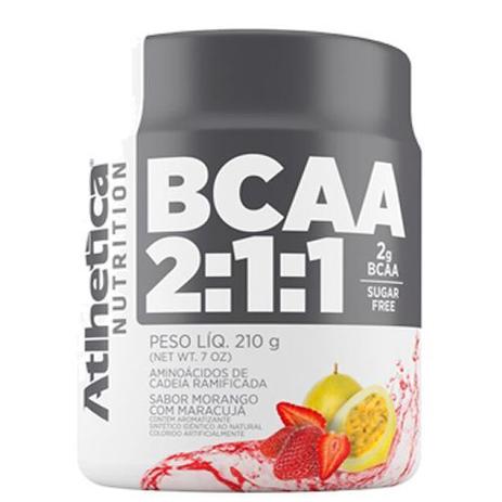 BCAA 2:1:1 - 210g Morango c/ Maracujá- Atlhetica Nutrition Menor preço em BCAA 2:1:1 - 210g Morango c/ Maracujá- Atlhetica Nutrition