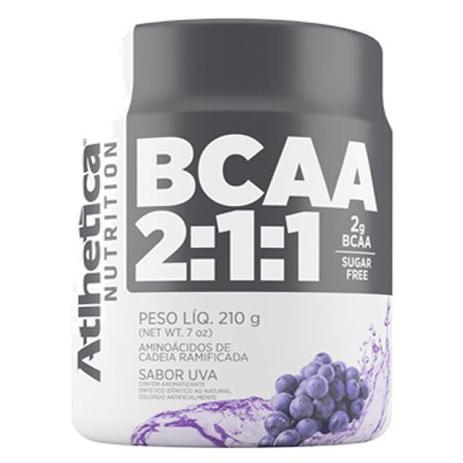 BCAA 2:1:1 - 210g Uva - Atlhetica Nutrition Menor preço em BCAA 2:1:1 - 210g Uva - Atlhetica Nutrition