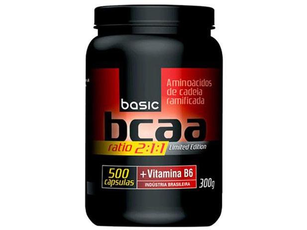 BCAA 2:1:1 + Vitamina B6 500 Cápsulas - Basic Nutrition