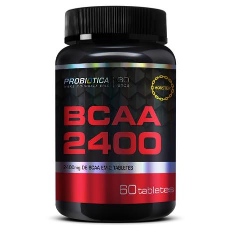 BCAA 2400 120 Tablets - Probiótica - Probiotica Menor preço em BCAA 2400 120 Tablets - Probiótica - Probiotica
