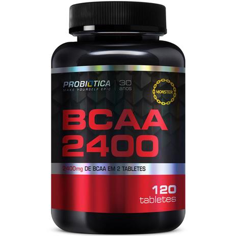 Bcaa 2400 (120 Tabs) - Probiotica Menor preço em Bcaa 2400 (120 Tabs) - Probiotica