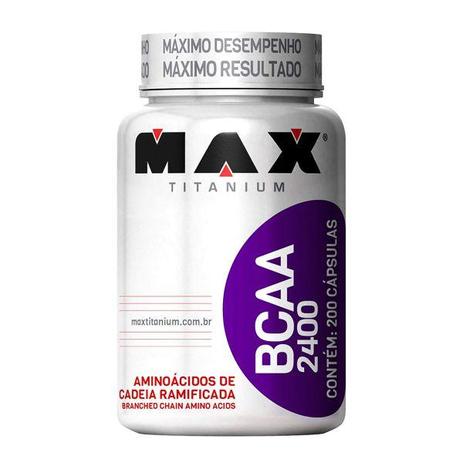 Bcaa 2400 - 200 Cápsulas - Max Titanium Menor preço em Bcaa 2400 - 200 Cápsulas - Max Titanium