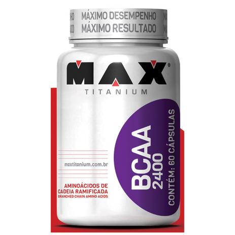 BCAA 2400 60 cáps - Max Titanium Menor preço em BCAA 2400 60 cáps - Max Titanium