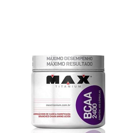 Bcaa 2400mg - 450 Cápsulas - Max Titanium Menor preço em Bcaa 2400mg - 450 Cápsulas - Max Titanium
