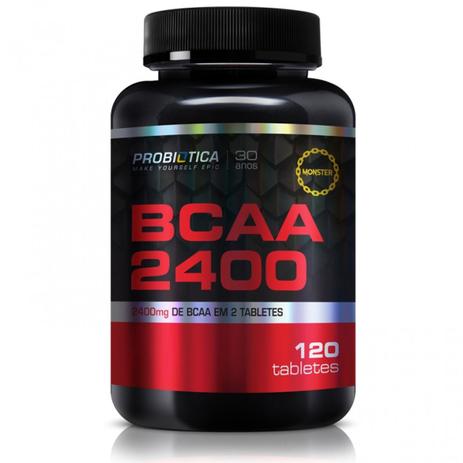 Bcaa 2400mg 60 Tabletes - Probiotica - Probiótica Menor preço em Bcaa 2400mg 60 Tabletes - Probiotica - Probiótica