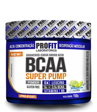 BCAA 6.1.1 SUPER PUMP - POWDER - Pote 150 gramas - Limão - Profit Menor preço em BCAA 6.1.1 SUPER PUMP - POWDER - Pote 150 gramas - Limão - Profit