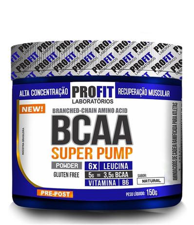 BCAA 6.1.1 SUPER PUMP - POWDER - Pote 150 gramas - Natural - Profit Menor preço em BCAA 6.1.1 SUPER PUMP - POWDER - Pote 150 gramas - Natural - Profit