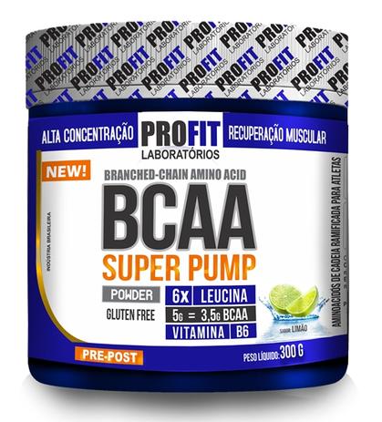 BCAA 6.1.1 SUPER PUMP - POWDER - Pote 300 gramas - Limão - Profit Menor preço em BCAA 6.1.1 SUPER PUMP - POWDER - Pote 300 gramas - Limão - Profit