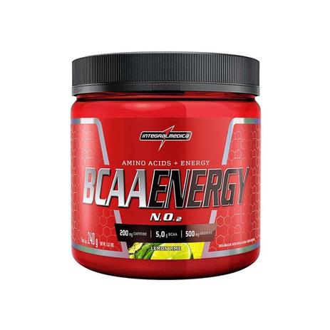 BCAA ENERGY NO2 INTEGRALMEDICA 240g - LIMA LIMÃO Menor preço em BCAA ENERGY NO2 INTEGRALMEDICA 240g - LIMA LIMÃO