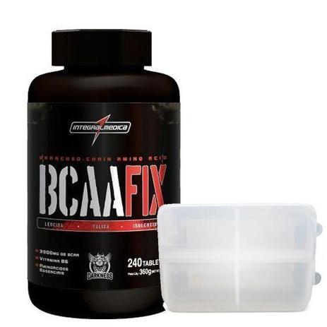 Bcaa Fix Darkness - 240 tabletes + Porta Cápsula - Integralmédica - Integralmedica Menor preço em Bcaa Fix Darkness - 240 tabletes + Porta Cápsula - Integralmédica - Integralmedica