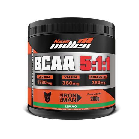 BCAA Instant Powder 5:1:1 200g New Millen Menor preço em BCAA Instant Powder 5:1:1 200g New Millen