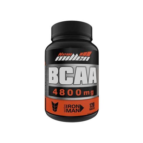 BCAA POWER 4800mg NEW MILLEN 120 TABLETES Menor preço em BCAA POWER 4800mg NEW MILLEN 120 TABLETES