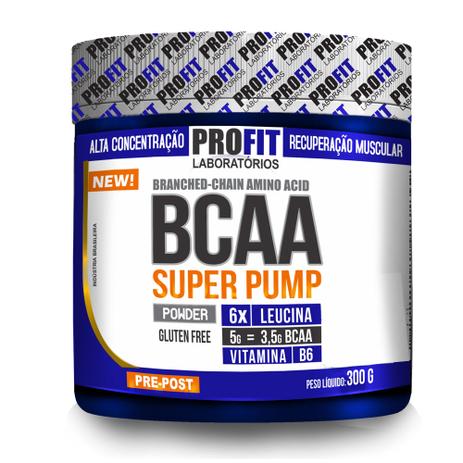 BCAA Super Pump 300gr - ProFit Menor preço em BCAA Super Pump 300gr - ProFit