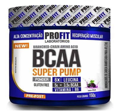 BCAA SUPER PUMP 6:1:1 - POWDER - Pote 150 gramas - Uva - Profit Menor preço em BCAA SUPER PUMP 6:1:1 - POWDER - Pote 150 gramas - Uva - Profit