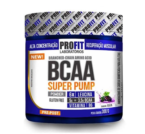 BCAA SUPER PUMP 6:1:1 - POWDER - Pote 300 gramas - Uva - Profit Menor preço em BCAA SUPER PUMP 6:1:1 - POWDER - Pote 300 gramas - Uva - Profit