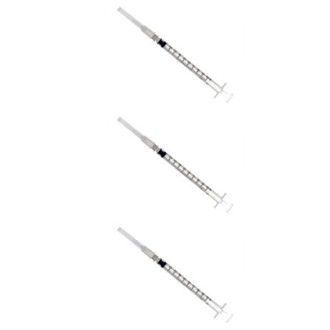 BD Seringa P/ Insulina C/ Agulha 1cc 13x3,8 (Kit C/03) Menor preço em BD Seringa P/ Insulina C/ Agulha 1cc 13x3,8 (Kit C/03)
