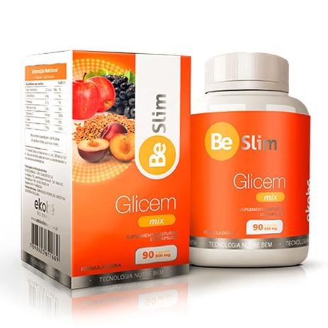 Be Slim Glicem - Controle da Glicose - 500mg 90 Cápsulas - Ekobé Menor preço em Be Slim Glicem - Controle da Glicose - 500mg 90 Cápsulas - Ekobé