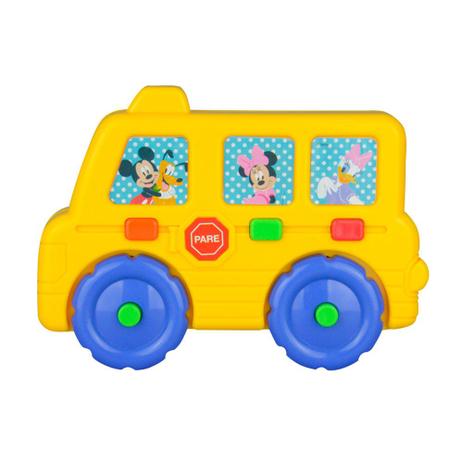 Bebê Musical I Personagens Ônibus Amarelo Disney Baby - Dican Menor preço em Bebê Musical I Personagens Ônibus Amarelo Disney Baby - Dican