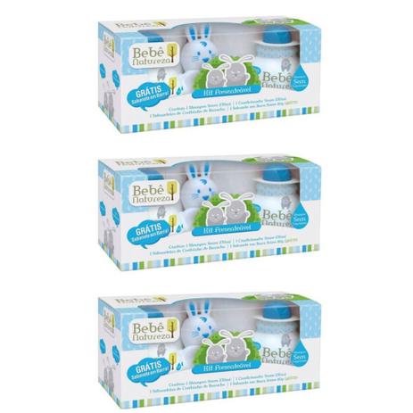 Bebe Natureza Coelho Azul Shampoo + Condicionador + Sabonete (Kit C/03) - Bebê natureza Menor preço em Bebe Natureza Coelho Azul Shampoo + Condicionador + Sabonete (Kit C/03) - Bebê natureza