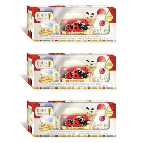 Bebê Natureza Joaninha Kit C/4 Produtos (Kit C/03) Menor preço em Bebê Natureza Joaninha Kit C/4 Produtos (Kit C/03)