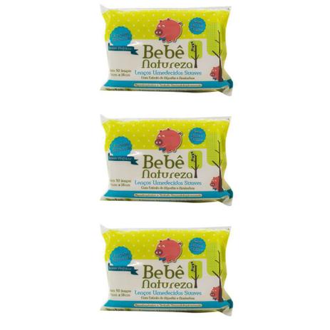 Bebê Natureza Lenços Umedecidos Azul C/50 (Kit C/03) Menor preço em Bebê Natureza Lenços Umedecidos Azul C/50 (Kit C/03)